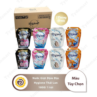 1 Thùng Nước Giặt Đậm Đặc Hygiene Thái Lan 1800ml/Túi Làm Sạch (8 Túi/Thùng)