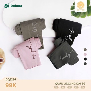  Quần legging tăm Dokma bé gái 2-6Y DQ2424 DQ3286 