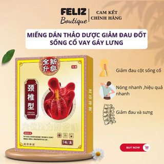 Miếng Dán Thảo Dược Giảm Đau Kích Thích Huyệt Đạo Cổ,Giảm Thoái Hóa Đốt Sống Cổ -Vai Gáy -MD Xương Khớp, Cổ Vai Gáy Hợp