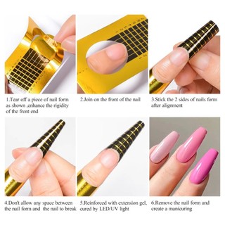 CUỘN 500 MIẾNG FORM GIẤY ĐẮP MÓNG BẢN NHỎ
