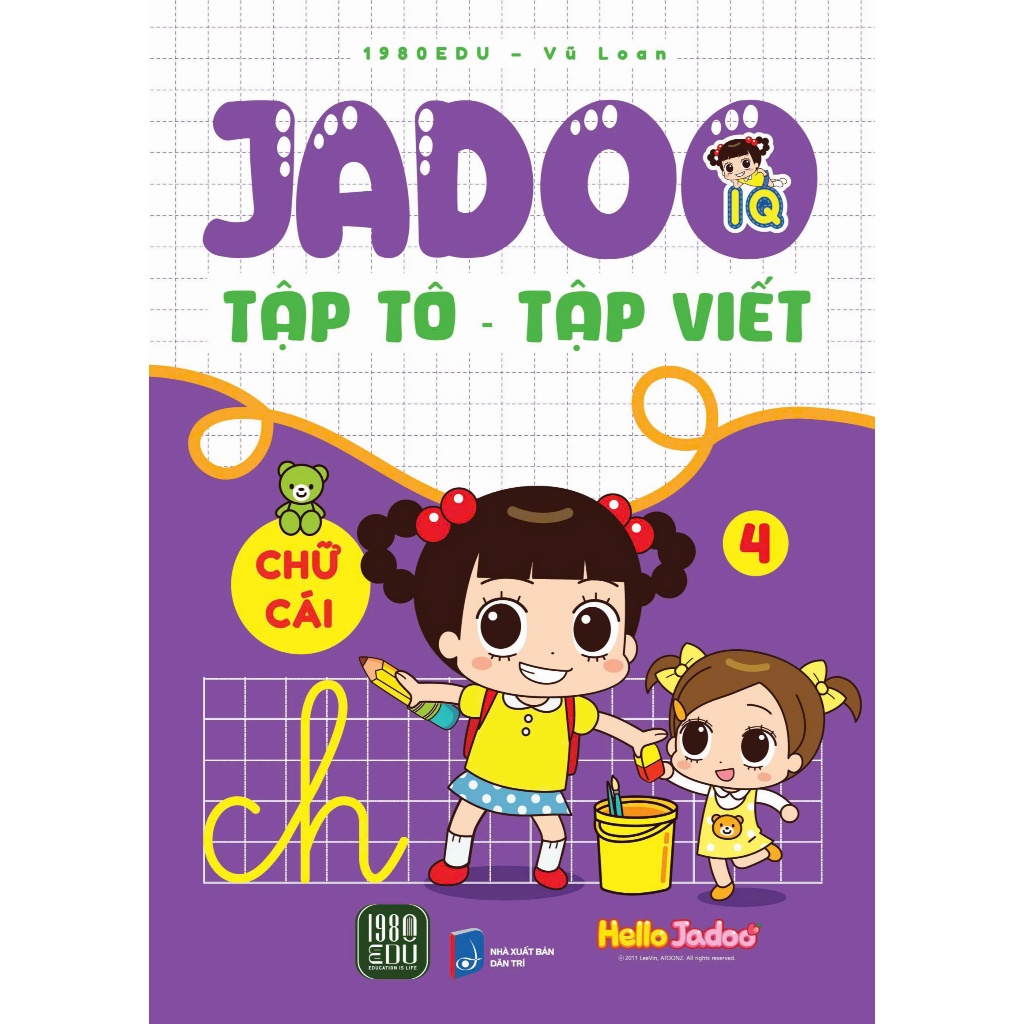 Sách - Jadoo Tập Tô - Tập Viết: Chữ Cái 4
