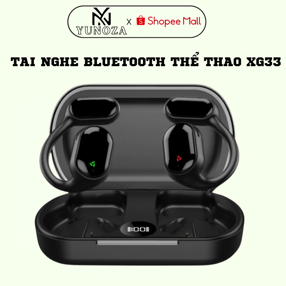 Tai Nghe Thể Thao XG33 BLUETOOTH 5.3, Thiết Kế Đeo Vành Tai, Tai Nghe Cảm Ứng Vân Tay Giảm Tiếng Ồn