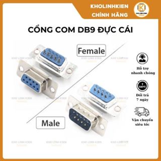 Cổng Com DB9 Đực Cái Vỏ DB9 Jack Nối DB9   Kholinhkien