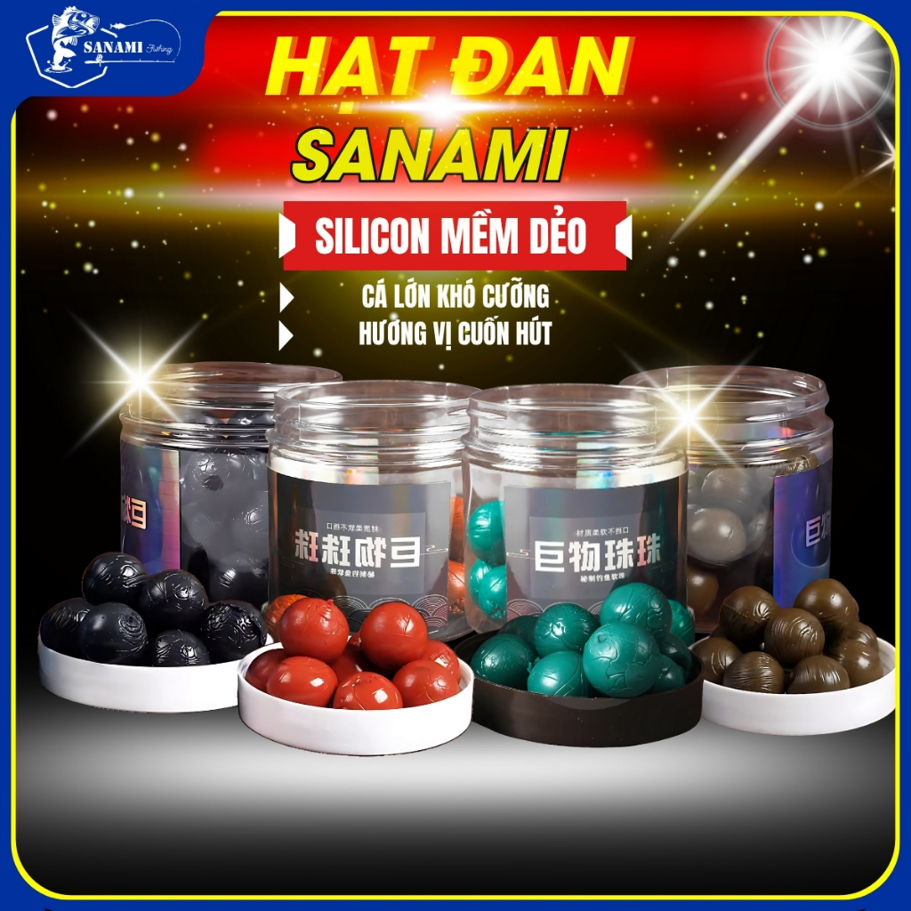 [Chất Lượng] Mồi Câu Cá Hạt Đan Silicon Hạt Chìm Lửng MO37 [SF5]