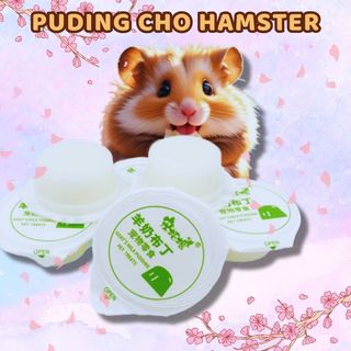 Combo 6 bánh Pudding sữa dê vỗ béo cho Hamster, Sóc cao cấp