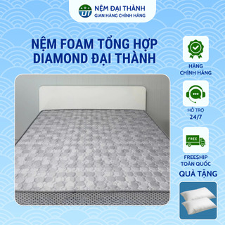   TẶNG 2 GỐI NGỦ  Nệm Cao Su Tổng Hợp Diamond Đại Thành - Hàng Chính Hãng Bảo Hành 15 Năm Đầy Đủ Kích Thước 