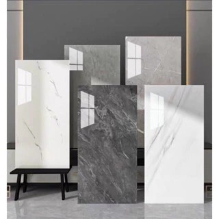 combo 50 tấm dán tường phủ nhựa PVC 3D Kích Thước 60 x 30 cm tráng nhôm mặt sau xốp dán tường pvc vân đá bóng