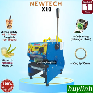 Máy ép ly nước mía khổng lồ 1 lít NT-One X10 - ly 400ml - 700ml - 800ml - 1000ml [Máy dập nắp cốc NEWTECH X10B1]