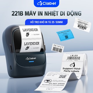  CLABEL 221B Máy in nhãn Máy tạo nhãn nhiệt di động Bluetooth không dây cho văn phòng cho Android iOS 