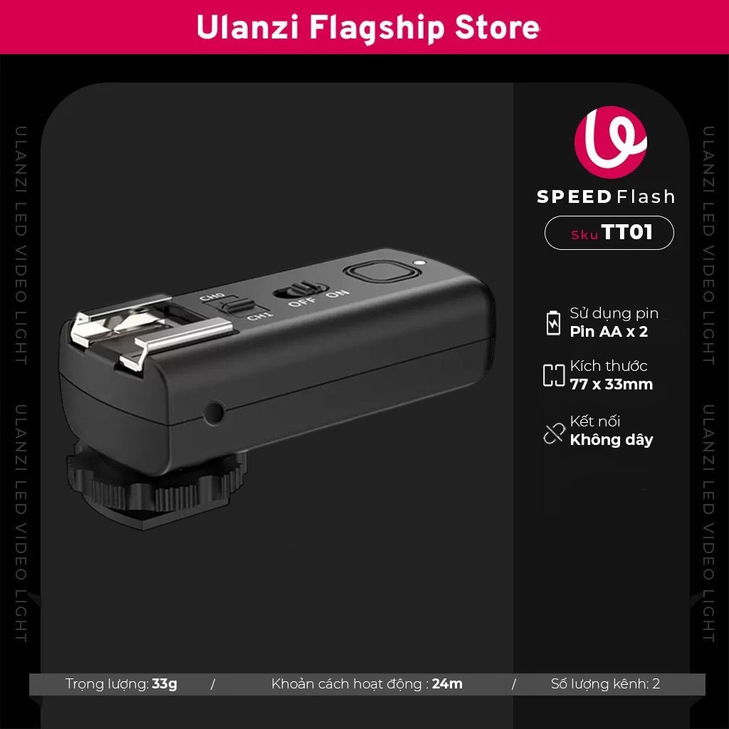 Ulanzi TT01 - Bộ kích sóng dành cho đèn flash speedlite Ulanzi F32 chính hãng