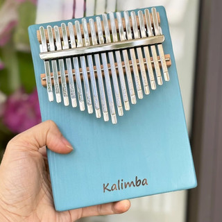 Đàn kalimba 17 phím màu đen hình chữ nhật gỗ nguyên khối khắc chữ kalimba AURORA, đồ chơi âm nhạc cho bé chơi