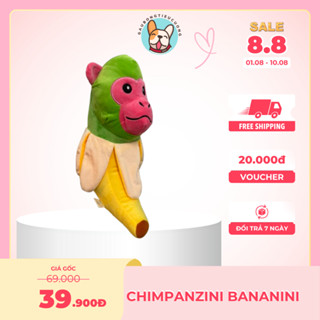   RẺ VÔ ĐỊCH  Gấu Bông Chimpanzini Bananini 40cm Gấu Bông Brain Rot Khỉ Chuối Cho Bé 