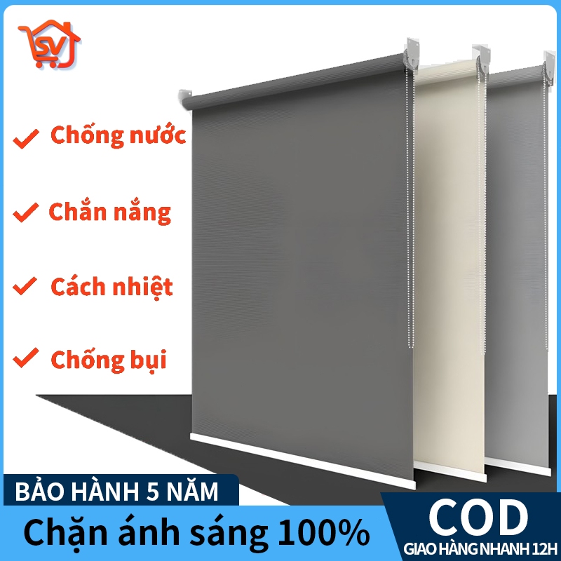 【Chất lượng cao】Rèm Cuốn Chống Nắng Mưa Rèm Trung Tín loại dày，cản nhiệt che nắng phòng ng