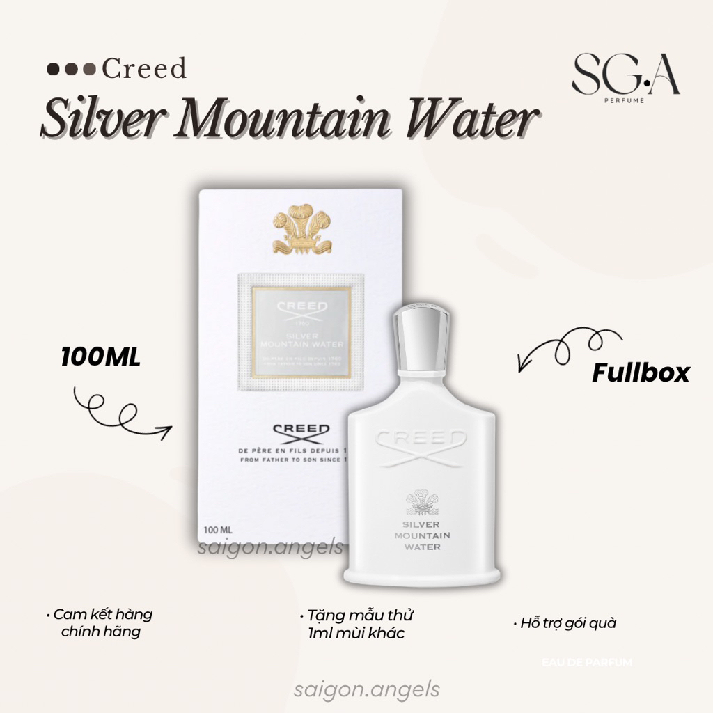Nước Hoa Silver Mountain Water Creed • Fullbox 100ml