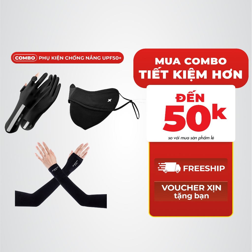 Khẩu Trang Chống Nắng Chống UV UPPER YOU Chất Lụa Băng Mịn Mát Thoáng Khí - FM01