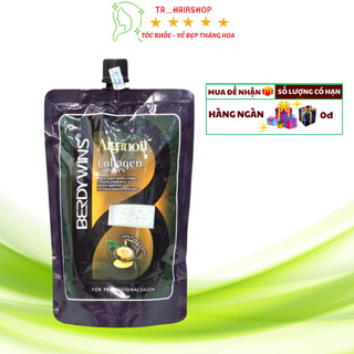  Kem hấp ủ xả tóc COLAGEN  BERDYWINS COMPLEX 500ML siêu phục hồi tóc siêu mềm mượt size 500ml 