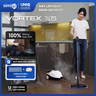 Máy làm sạch hơi nước nóng UNIQ Vortex X5 lau nhà đa năng xịt rửa vệ sinh nội thất ô tô nhà bếp sofa máy lạnh 2000W 1.5