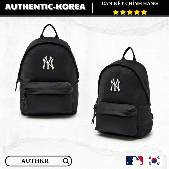 [Auth] Balo MLB Basic Sportive NY đen - MLB CHÍNH HÃNG - 3ABKB045N