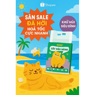Cát vệ sinh cho mèo - cát đậu nành hữu cơ HICAT túi 6L(2.0kg)