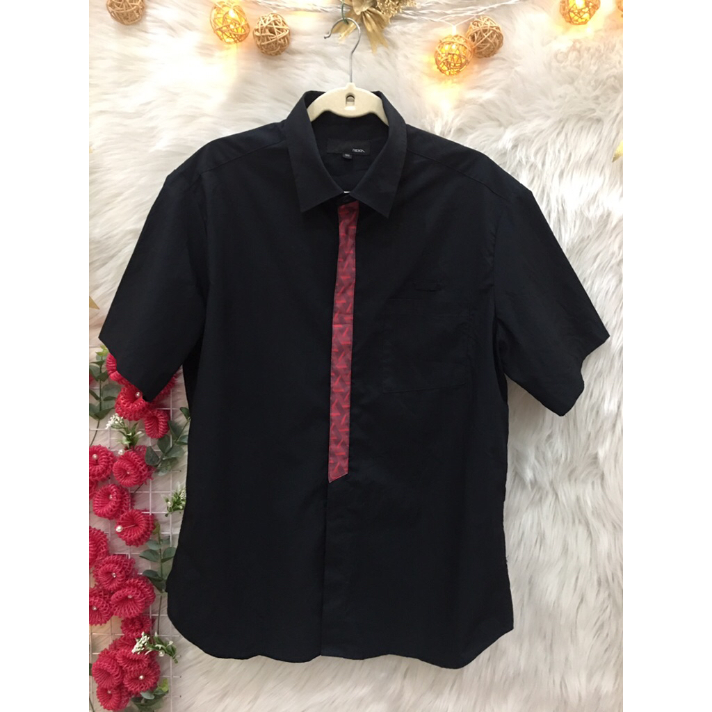 (#A150)Áo Sơ Mi Nam Cách Điệu 2 hand Hàn Quốc hiệu REXIA- Size XL( #A150)🌹