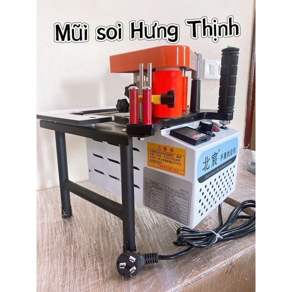 Máy dán cạnh mini cầm tay DW100 nhỏ gọn tiện mang đi công trình