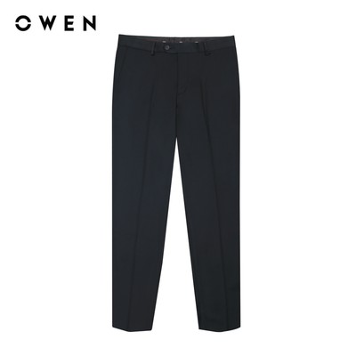 Owen - Quần Tây Đen R Slim Fit QS242842R màu Đen chất liệu Nano