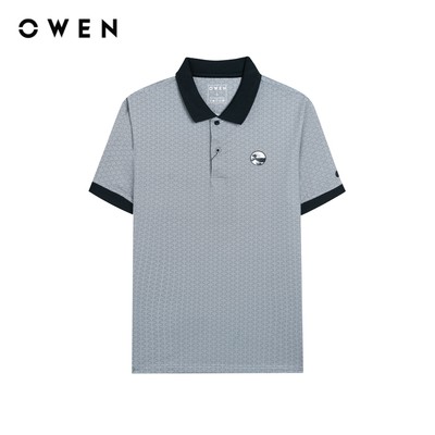Owen - Áo polo Body Fit APV243777 màu Trắng chất liệu CVC Spandex