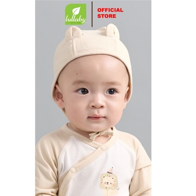 LULLABY - NH457N - Mũ tai gấu buộc dây cho bé