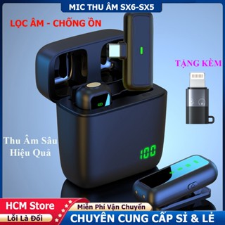  Micro Cài Áo SX5 SX6 Thu Âm Chất Lượng Hỗ Trợ Mọi Thiết Bị Livestream Quay Dựng Video 