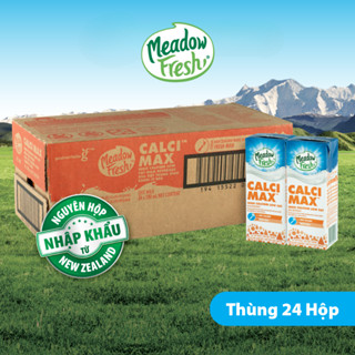 Thùng 24 hộp sữa tươi tiệt trùng Giàu Canxi Ít béo Meadow Fresh 200ml/ hộp (Date T3/2026)