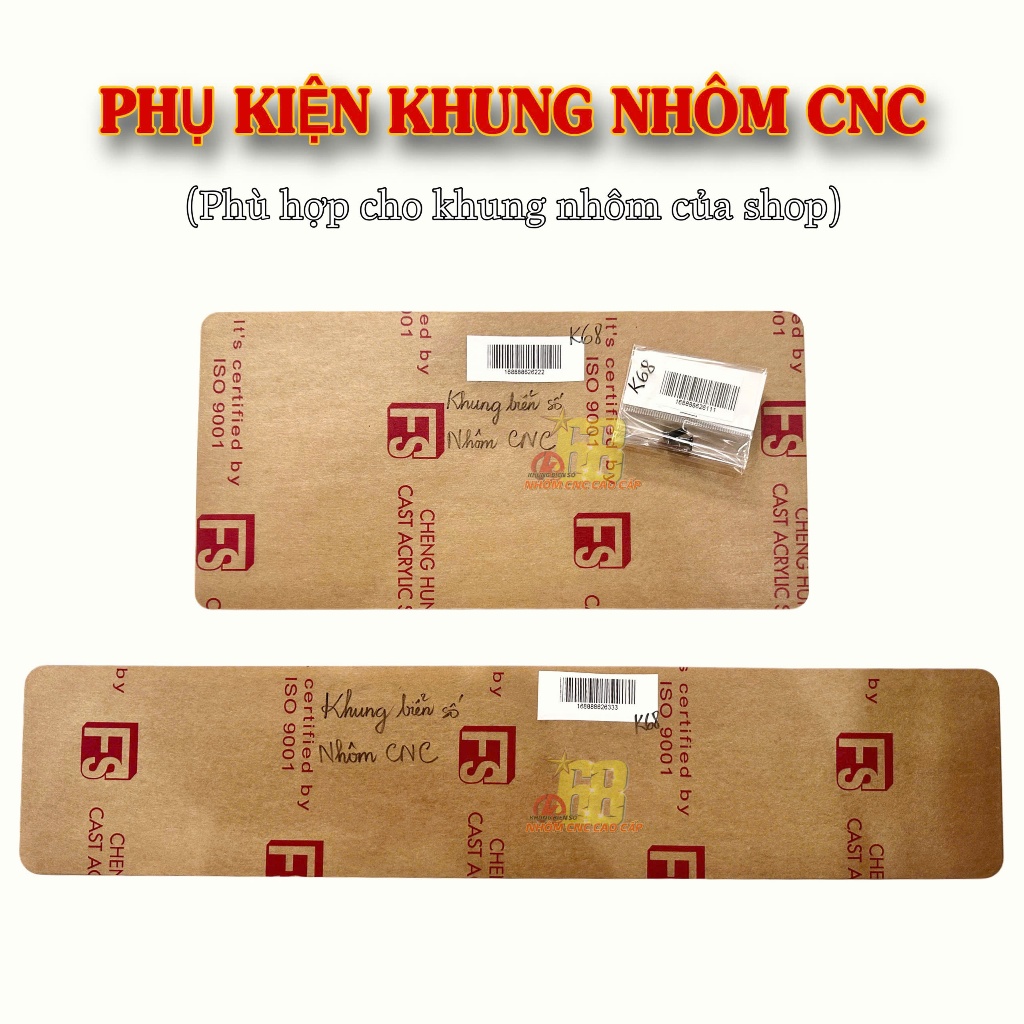 Phụ kiện ốc và mica cho khung nhôm CNC ( chỉ vừa cho khung như ảnh của shop)