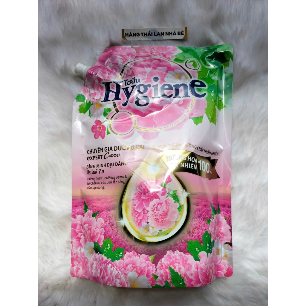 NƯỚC XẢ VẢI HYGIENE THÁI LAN MÀU HỒNG SUNRISE KISS 1100ML