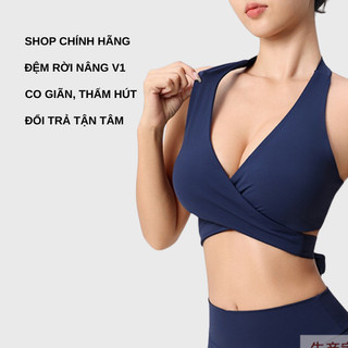 Áo Tập Gym Nữ Áo Bra Tập Yoga Nữ Cổ Yếm Quấn Eo – Tôn Dáng Gợi Cảm Chất Vải Co Giãn Mịn Mát 6114 T4T5