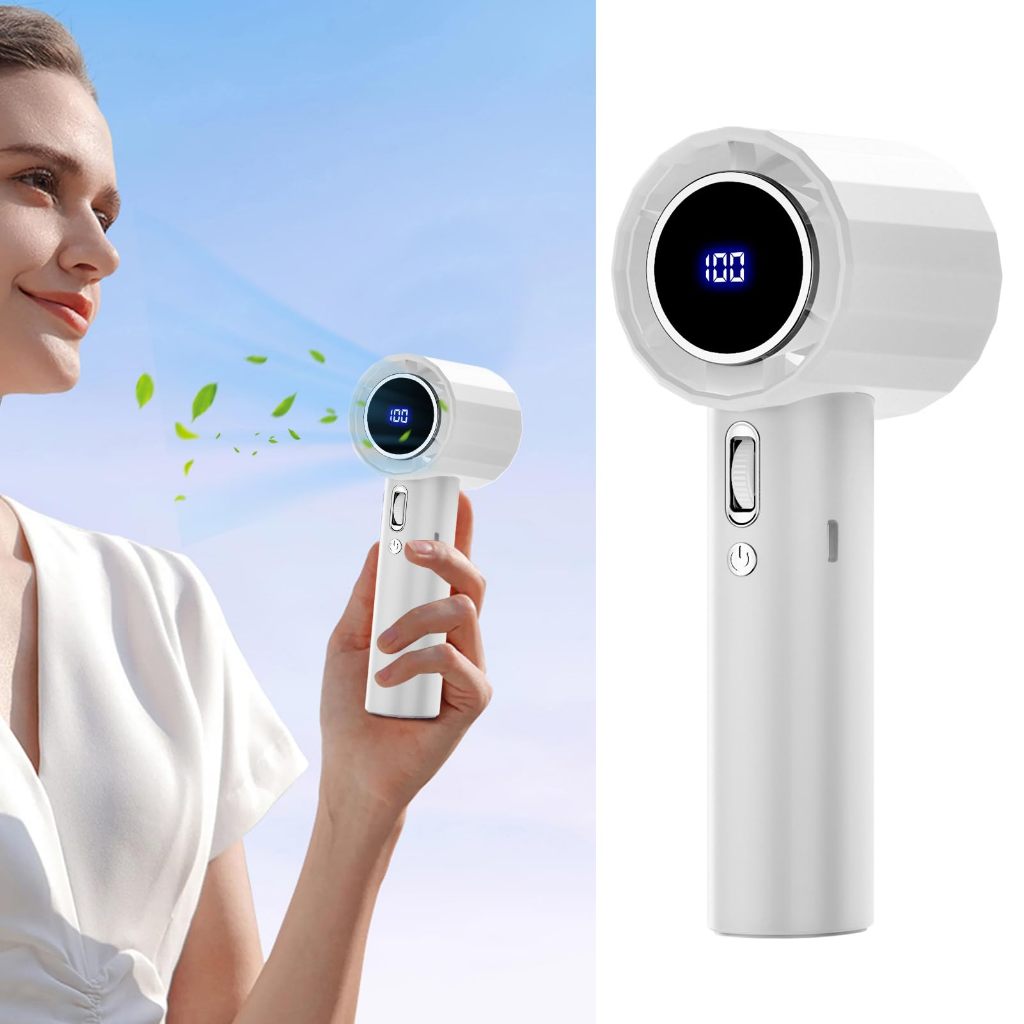 Quạt Tích Điện mini Cầm Tay GS5 với 100 cấp độ gió