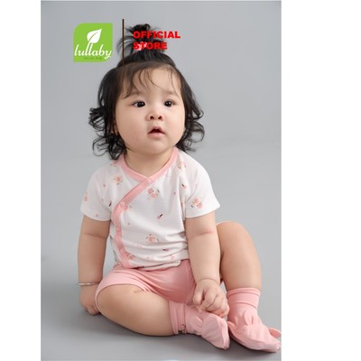 LULLABY - NH459N - Bộ PETIT cài lệch cộc tay
