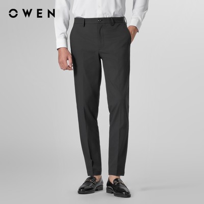Owen - Quần tây S-Form QG252415 màu Đen chất liệu Conjugated polyester