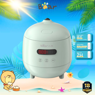  Nồi cơm điện 1.2L  lòng nồi 0.3L  đa năng Bear DFB-B12L5 300W Hẹn giờ Cho 1 người ăn BH 18 Tháng 