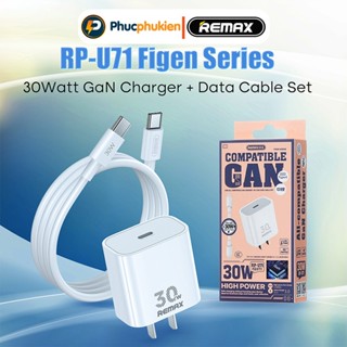 Remax U71 - Bộ sạc 30w gồm củ sạc + Dây type C to type C sạc nhanh 30w cho 15 seris - Phúc Phụ Kiện