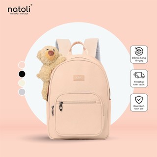  Balo nữ thời trang gấu bông NATOLI cute hàn quốc đi học nhiều ngăn BST Dreamy Teddy Bear School Backpack B16 