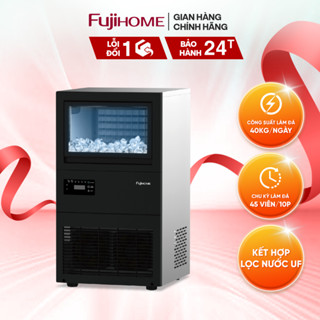 Máy làm đá thương mại kèm lọc nước UF Fujihome IM45C 40kg/ngày - Đá SẠCH tinh khiết, tiết kiệm điện