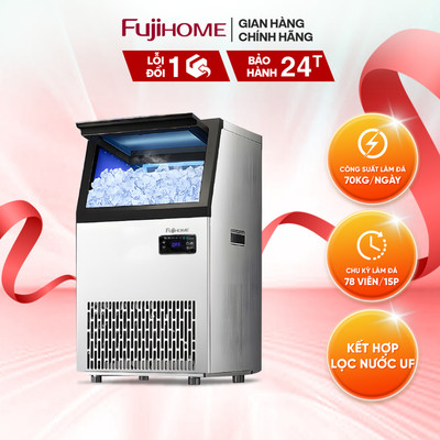 Máy làm đá thương mại Fujihome  IM70C – 70kg/ngày | Tích hợp lọc UF | Đá viên sạch, tiết kiệm điện