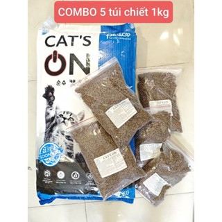 Combo 5kg chiết Cat's On - Hạt khô Cat On Hạt thức ăn mèo