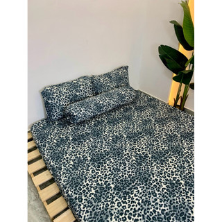Bộ drap ga thun Hàn quốc Vạn phát mẫu beo mới