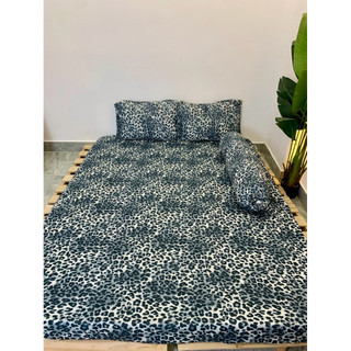Bộ drap ga thun Hàn quốc Vạn phát mẫu beo mới