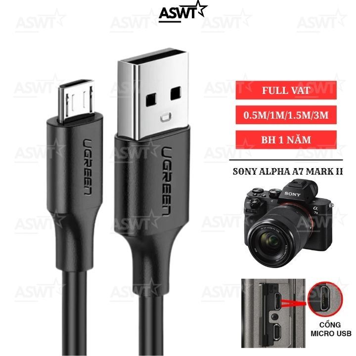 Dây USB livestream kết nối máy ảnh Sony A72 / Alpha A7 MARK II / A7 mark 2 / A7 II với máy tính , cá