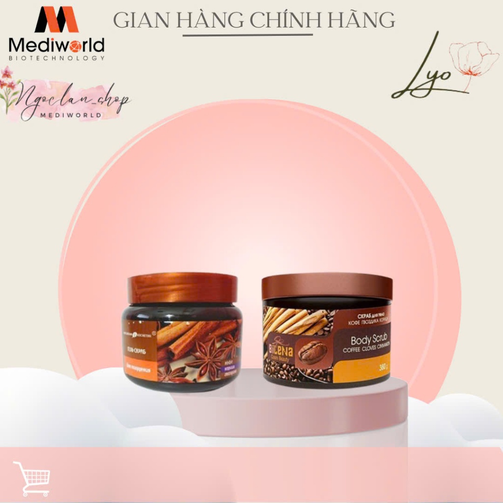 Tẩy Tế Bào Chết Gel Scrub Quế Hồi Coffee Cinnamon Cloves