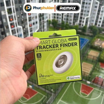 Tag định vị mini không dây Remax RT G2303 pin 12 tháng báo âm thanh định vị xe máy thú cưng tặng ốp