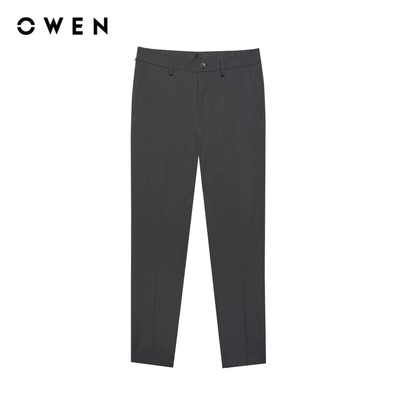Owen - Quần tây S-Form QG252459 màu Xám đậm chất liệu Conjugated polyester