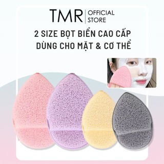  Bọt Biển Tắm & Rửa Mặt Cao Cấp TMR Xốp Mềm Dày Mềm Bền Sạch Sâu Có Dây Treo 