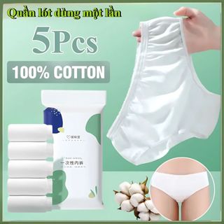 Combo 10 quần lót dùng 1 lần, Quần lót giấy cotton Công Nghệ KHử Trùng EO Kháng Khuẩn SAVILL L474